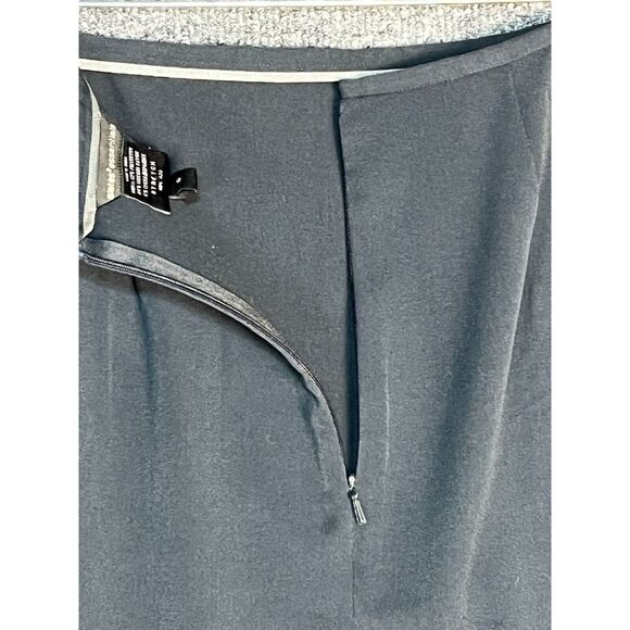 Slates Essentials Mini Pencil Skirt High Waisted Back Slit Stretch Black Women 6 - Picture 7 of 12